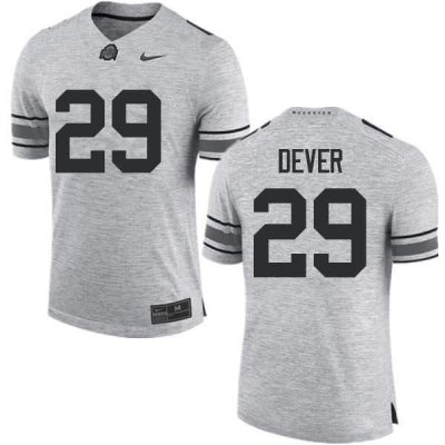 NCAA Ohio State Buckeyes Men's #29 Kevin Dever Gray Nike Football College Jersey KTO8145XZ